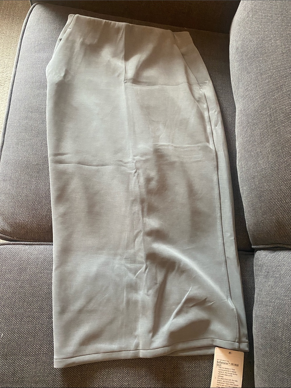 lululemon athletica Neutral Beige Midi Pencil Skirt